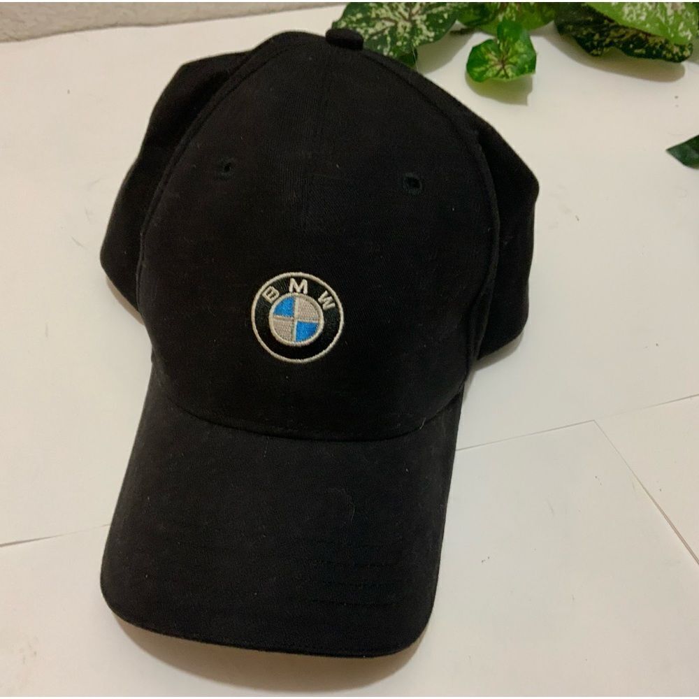 BMW Hat Adult One Size Black Strapback
